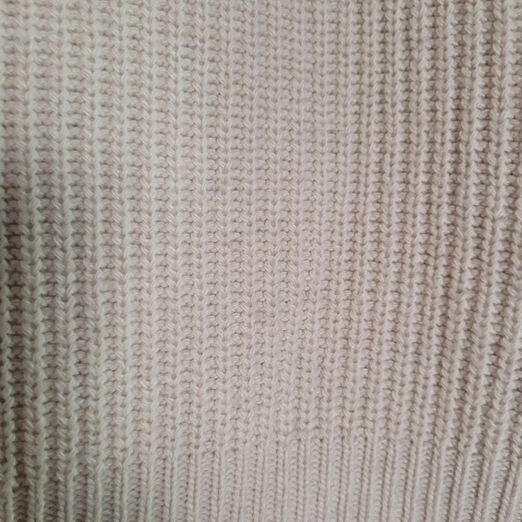 Organic John Patrick Oatmeal Crewneck Hi Low Sweater Women's Size S Wool Blend - Picture 7 of 10